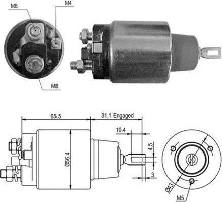 MAGNETI MARELLI Ievilcējrelejs, Starteris 940113050418